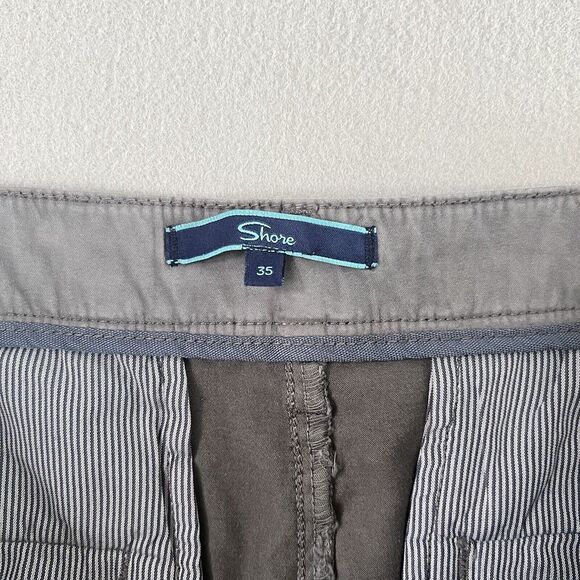 Shore Shorts Men's 35 Stretch 7.5" Bowen Shorts Chino Flat Front Stretch *READ - Picture 6 of 10